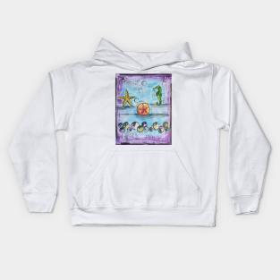 Under the sea abstract Kids Hoodie